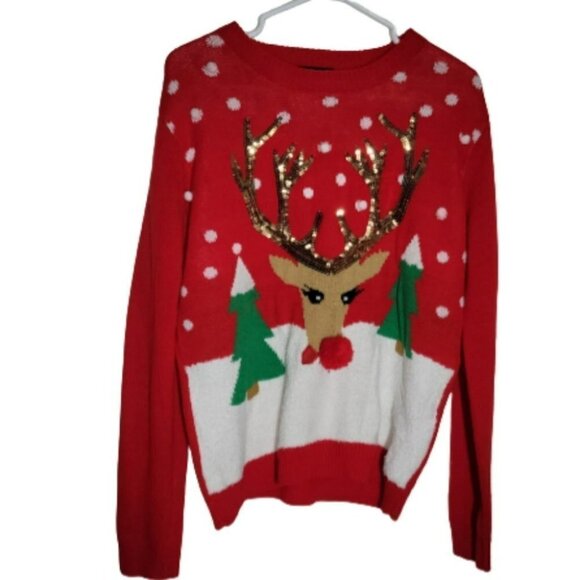 Gina Tricot Ugly Christmas sweater raindeer - Picture 1 of 5
